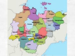 Рейтинг улусов по численности населения на начало 2022 г.