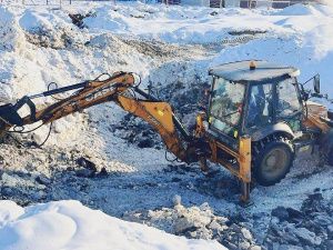 Строительство сетей водоснабжения и водоотведения идет в комплексе "Точка будущего" в Жатае