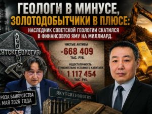 Геологи в минусе, золотодобытчики в плюсе: Наследник советской геологии скатился в финансовую яму на миллиард