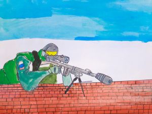 К 35-летию со Дня образования подразделений специального назначения территориальных органов ФСИН России дети сотрудников регионального УФСИН подготовили рисунки