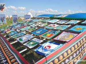 На Ысыахе Туймаады показали вышитую карту Республики Саха (Якутия)