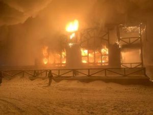 Ресторан парка Урдэл загорелся второй раз!