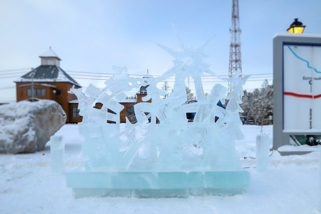 Названы победители конкурса ледовых скульптур «Новогодняя фантазия» на призы АК «Железные дороги Якутии»