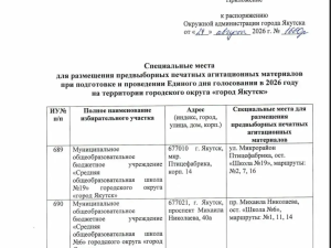 Количество избирательных участков в Якутске выросло на три по сравнению с выборами в Годсуму РФ 2021 года
