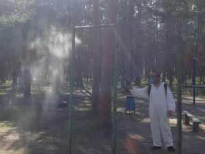 В Якутске продезинфицировали свыше 2 млн кв. метров общественных пространств