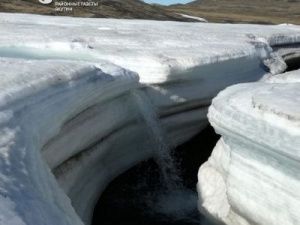 В Тикси обнаружен ледник протяженностью почти три километра