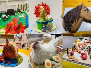 Кровяная колбаса, лошадиная голова, курочка-несушка: конкурс тортов провели в Амгинском районе