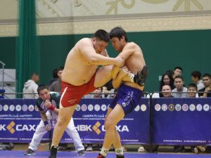 Абсолютными чемпионами Якутии по хапсагаю среди юниоров стали Сергей Николаев и Андриан Ленский