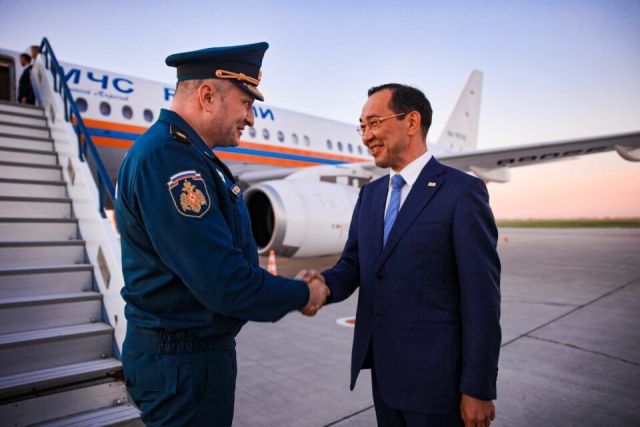 Глава МЧС РФ Александр Куренков прибыл в Якутск