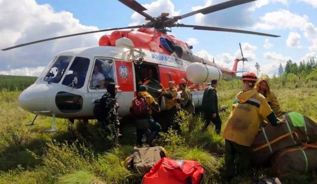 В Олёкминский район прибыли дополнительные силы для борьбы с лесными пожарами