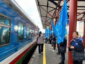 Прямой пассажирский поезд   «Нижний Бестях – Благовещенск» отправился в свой первый рейс