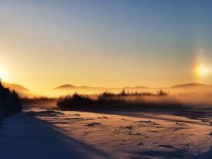 Cнежная гроза обрушилась на Олекминский район Якутии
