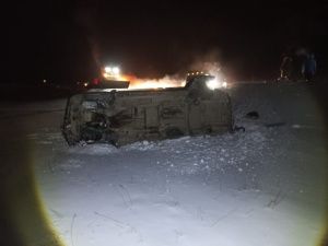 КамАЗ врезался в минивэн с шестью пассажирами в Чурапчинском районе