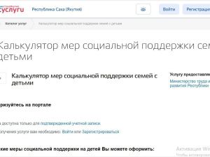 В Якутии калькулятором мер соцподдержки семей с детьми воспользовались 5 647 человек