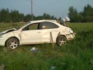 В Амгинском районе водитель перевернулся на чужой машине