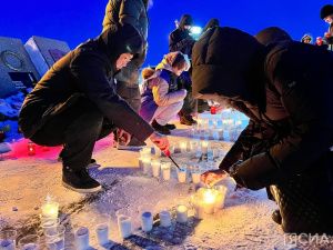 Якутск присоединился к акции «Мы вместе» в память жертв теракта в Подмосковье