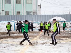В исправительной колонии № 6 состоялся турнир по зимнему футболу среди учреждений УФСИН