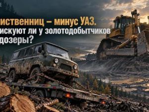 28 лиственниц — минус УАЗ.  Конфискуют ли у золотодобытчиков бульдозеры?