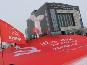 Якутск достойно встретил копию Знамени Победы