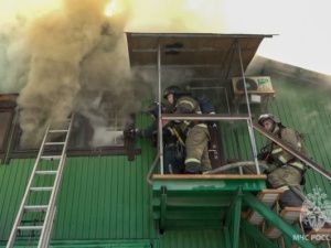 В Мегино-Кангаласском улусе произошло возгорание в административном здании: Предварительная причина – поджог