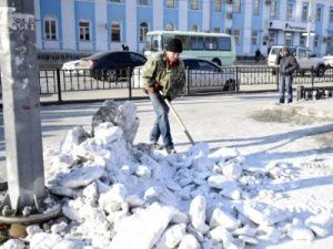 В Якутске вывезено 146 тысяч кубометров снега