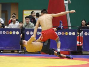 Абсолютными чемпионами Якутии по хапсагаю среди юниоров стали Сергей Николаев и Андриан Ленский