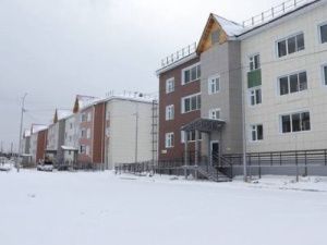 В селе Бердигестях ведётся строительство жилых домов для переселенцев из аварийного жилья