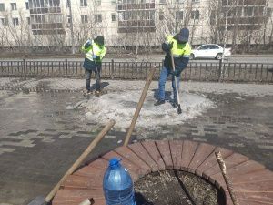 В Якутске мокрый снег