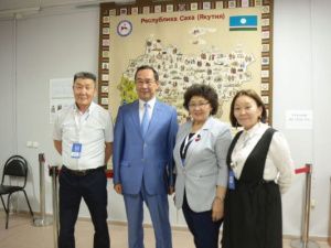 Большая вышитая карта Якутии украсила форум «Сообщество» Общественной палаты РФ