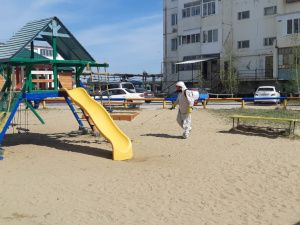 В Якутске продезинфицировали свыше 2 млн кв. метров общественных пространств