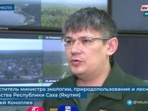 Самолет-зондировщик ЯК 40 Метео работает в Вилюйском и  Верхневилюйском районах