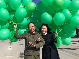 Трудовые коллективы Губинского округа вышли  на первомайскую демонстрацию