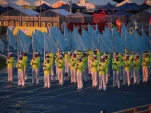 Торжественное открытие VII Спортивных игр народов Якутии в Амге