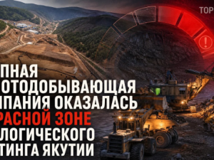 Крупная золотодобывающая компания оказалась в красной зоне экологического рейтинга Якутии