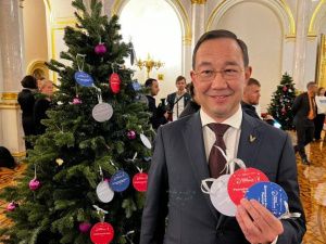 Глава Якутии Айсен Николаев принял участие во всероссийской акции «Ёлка желаний» в Кремле