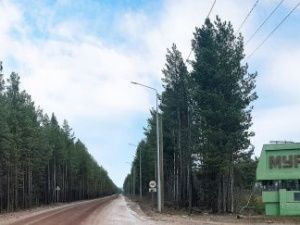 В селе Новая Мурья Ленского района провели уличное освещение