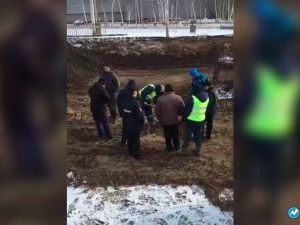 На разрытом участке проспекта Ленина в Якутске обнаружены человеческие кости