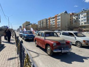 Праздничный автопробег прошел в Якутске
