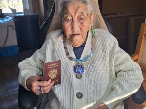Фотофакт: самая пожилая жительница Якутии исполнила свой гражданский долг