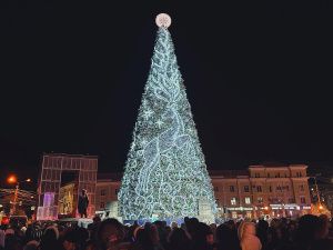 В Якутске зажгли огни первой новогодней ёлки