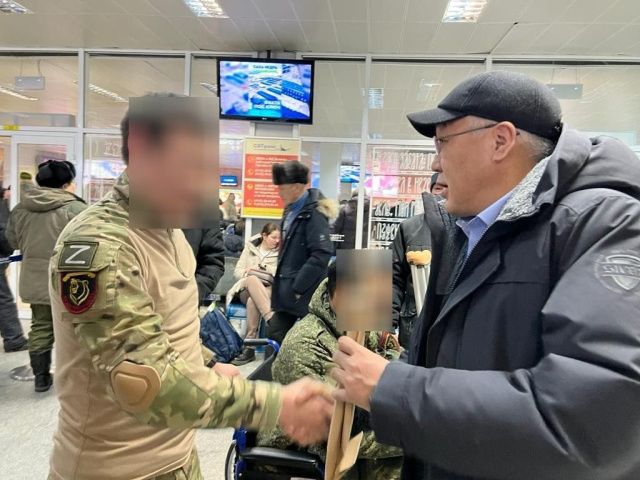 Бойцов, вернувшихся из зоны СВО, встретили в Якутске