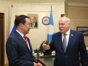 Глава Якутии встретился с Председателем Совета Федерации ФС РФ по экономической политике