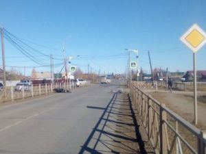 В Якутии мотоциклист сбил девочку-велосипедистку на пешеходном переходе