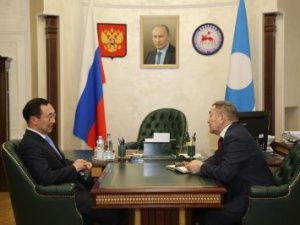 Айсен Николаев встретился с депутатом Государственной Думы Петром Аммосовым