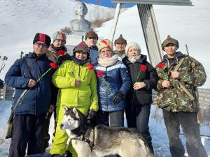 Ветераны уголовно-исполнительной системы совершили лыжный пробег к месту гибели Нестора Каландаришвили и его отряда