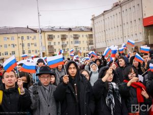 В Якутске состоялся концерт-митинг в день воссоединения новых регионов с Россией