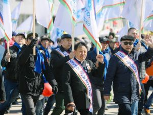 В Якутске на первомайскую демонстрацию вышли более 55 тысяч человек