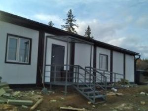 В селе Абага Олекминского района полным ходом идёт строительство врачебной амбулатории по национальному проекту «Здравоохранение»