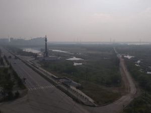 В Якутске дым из-за пожаров в Кобяйском и Усть-Алданском улусах