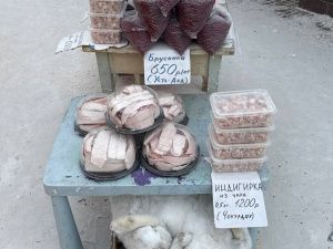 Цена мяса, ягод и прочего на "Крестьянском рынке"